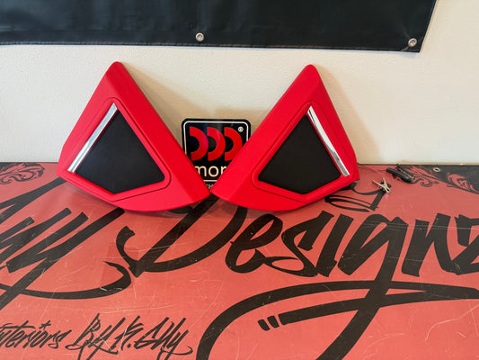 67–72 C10 Custom Kick Panels – Redrum Red (In Stock)